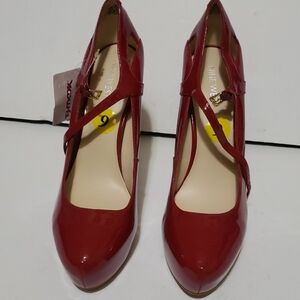 Nine West Red Patent Heels